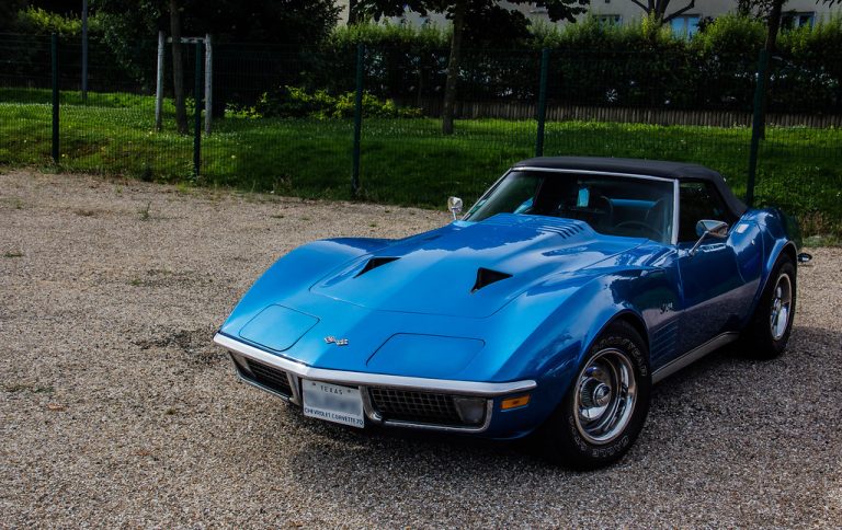 A Chevrolet Corvette Stingray, one of the fastest new cars available under 100,000 dollars