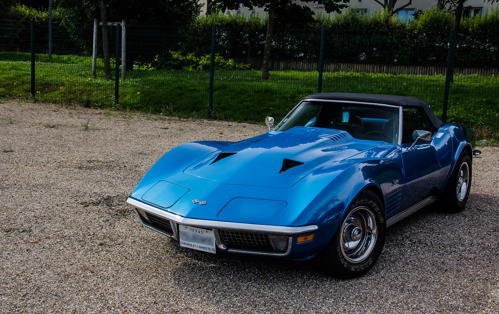 A Chevrolet Corvette Stingray, one of the fastest new cars available under 100,000 dollars