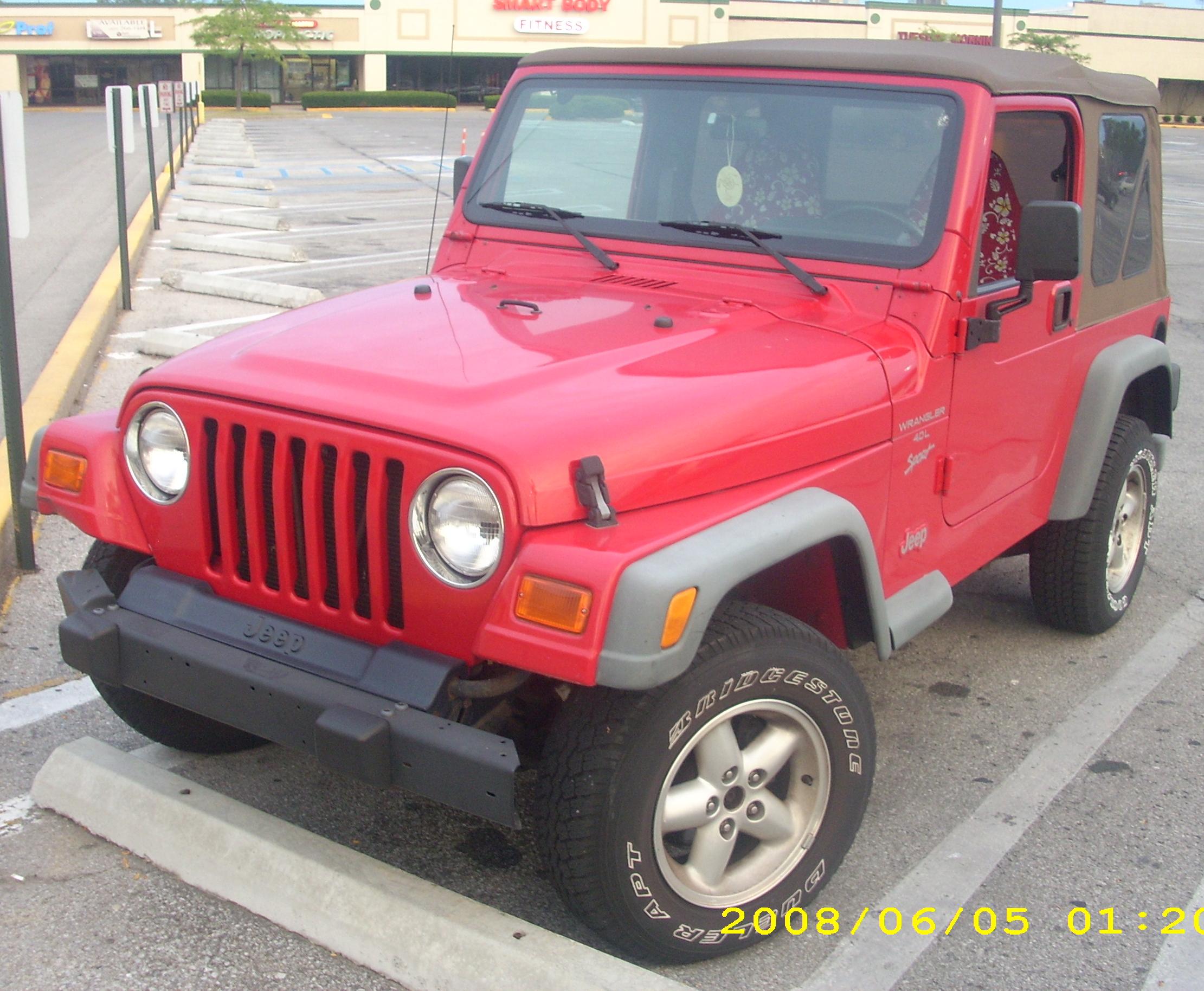 A Jeep Wrangler TJ, the platform most commonly fitted with 4.0-liter turbo kits
